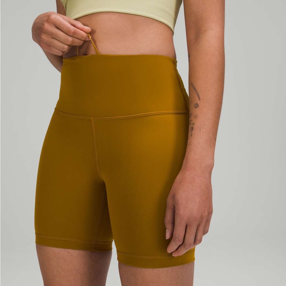 lululemon athletica Women's Athletic Shorts in Mustard Yellow